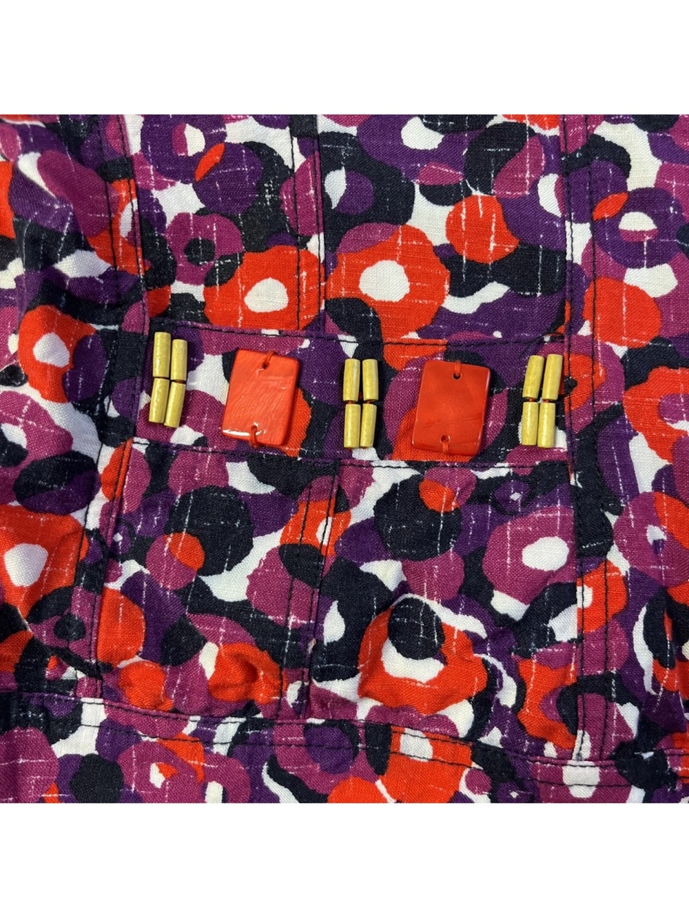 Ruby Rd. Red & Purple Floral Beaded Jacket - Picture 8 of 16